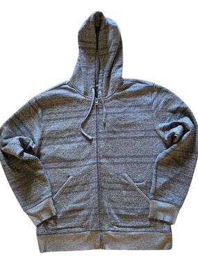 Hurley Men's Gray Full-Zip Hooded Jacket